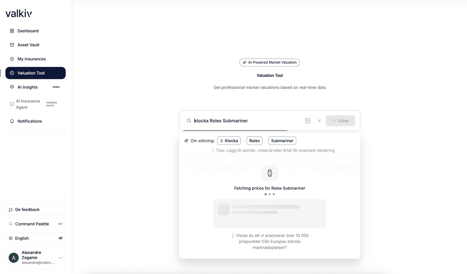 Asset Vault Dashboard View 2